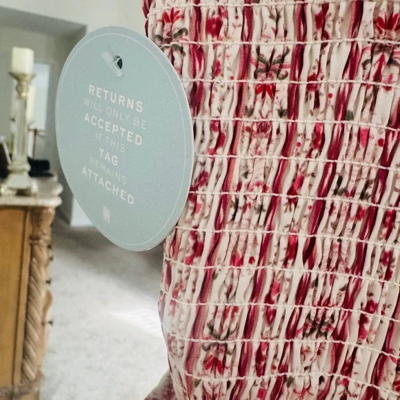 Hill House Pink Floral Smocked Tiered Maxi Dress - Picture 8 of 8